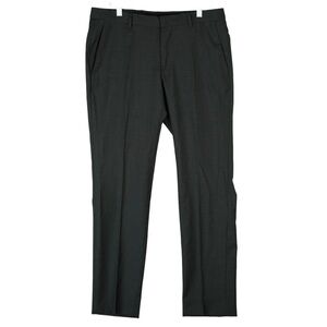 Z Zegna Slim Fit Flat Front Wool Dress Pants Trousers Mens 32x30 Gray Luxury EUC